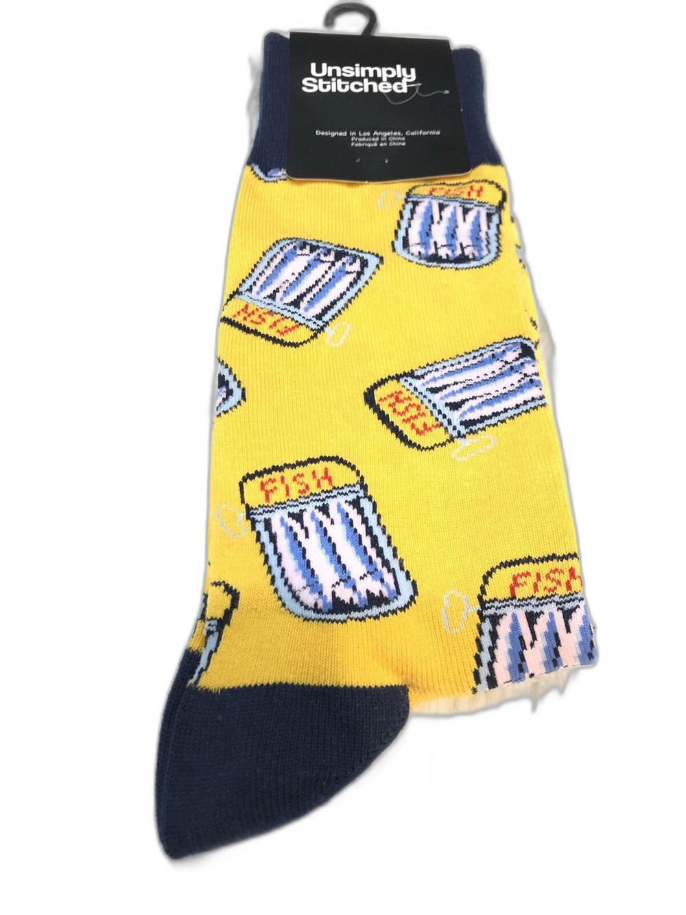 Unsimply Stitched Unisex Fish Crew Socks - (M 8-12, W 8-13)